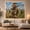 Corgi Sheriff, variant on Tabby Cat Cowboy on Galloping White Horse, Adventurous Digital Art for Animal Lovers, Western Ranch Decor, Housewarming Gift, Tapestry Wall Hanging for Bedroom and Living Room
