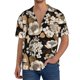 thumbnail image 1 of Fotbe Retro Hydrangeas Camisa Estampada de Manga Corta para Hombre, Casual de Verano, Estilo Playero, Sin Arrugas-4X-Large, 1 of 5