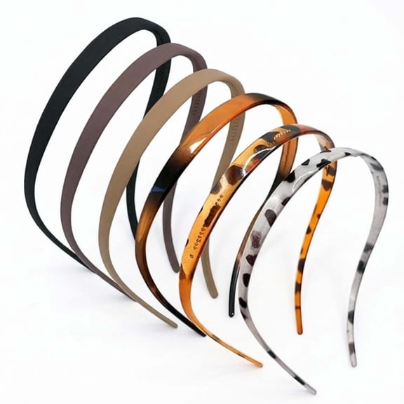 Pressure-Free Headbands for Glasses Wearers, Acetate Hair Accessories for Women, 6 Pack