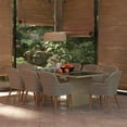 thumbnail image 1 of vidaXL 9 Piece Garden Dining Set Poly Rattan Brown, 1 of 5