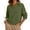 *Army Green, variant on ClodeEU Women's Collared V Neck Long Sleeve Cropped Sweatshirt,Casual Loose Pullover Top Army Green,Women's Plus L