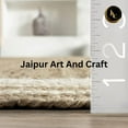 thumbnail image 3 of Jaipur Art And Craft White Border Handmade Rectangle Braided Reversible Jute Area Rug (12x18 Sq ft), 3 of 5