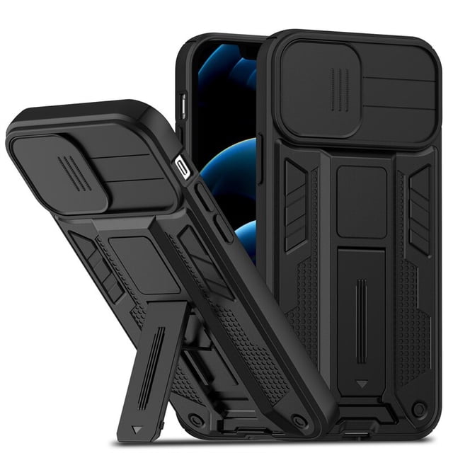 Para iPhone 13 Slide Armor Funda de teléfono a prueba de golpes para iPhone 12 11 13Pro Max XR XS Max X 14Pro max Soporte de anillo magnético contraportada Tan Jianjun unisex