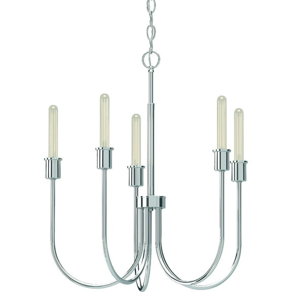 Volume Lighting 5705 Concord 5 Light 23" Wide Chandelier - Nickel