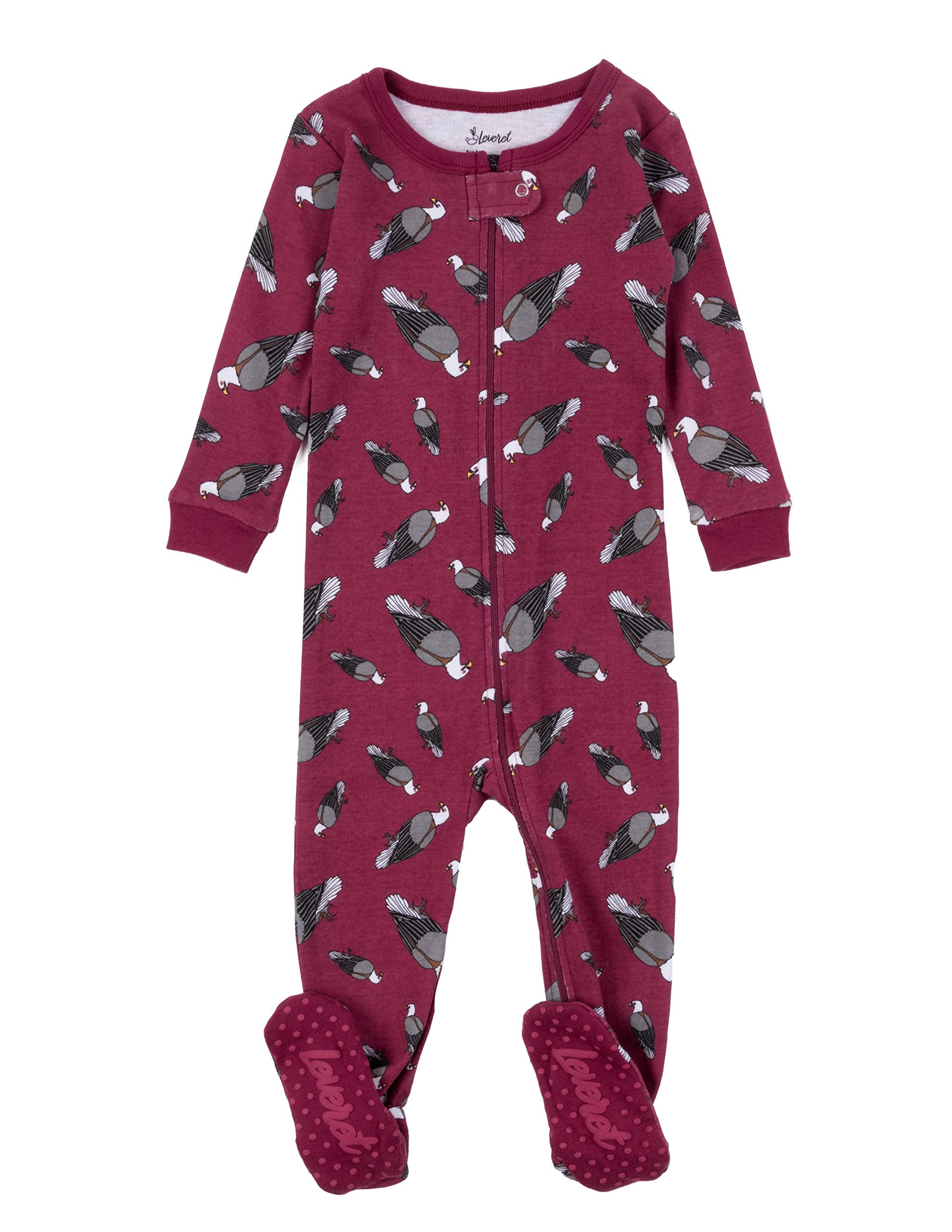 Leveret Leveret Kids Pajamas Baby Boys Girls Footed Pajamas Sleeper