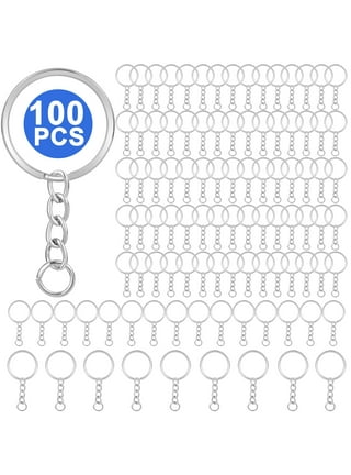 Pawfly 100 Pack 1/2 Inch Small Key Rings Bulk Split Keychain Rings for Keys  Organization DIY Arts Crafts 