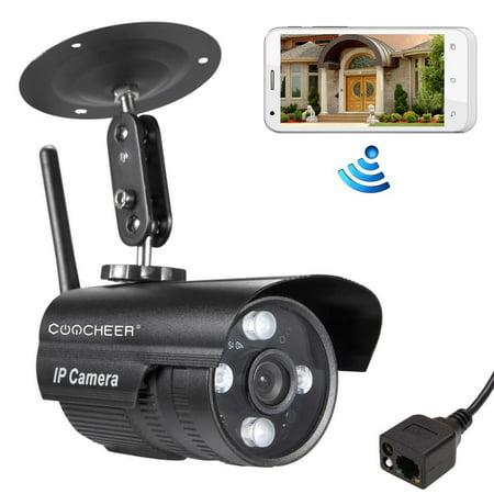 COOCHEER Outdoor HD 720p Wireless WiFi IP/ Network Security Camera EU/UK/US Plug With Night Version (Best Ip Cameras For Home Security Uk)