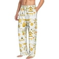 thumbnail image 3 of Kdxio Farm Bee Cute Honey Print Men's Sleep Pajama Pant Lounge Pants with Pockets, 3 of 8