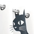 thumbnail image 3 of Cat Floral Flowers Black Out Curtains 84 Inch Length Curtains for Sliding Glass Doors Bedroom Living Room 2 Pack, 3 of 6