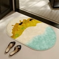 thumbnail image 5 of CASAFUN Elegant Round Doormat Rugs Bedside Carpet, Non-Slip Mat Sofa Table Cover Doorway Foot Mat and Couch Pad Welcome Mat for Bedroom Bathroom Living Room, 5 of 7