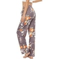 thumbnail image 3 of Womens Comfy Lounge Pants Loose Yoga Pants Cotton Blend Soft Drawstring Wide Leg Pants with Pockets, 3 of 6