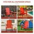thumbnail image 6 of Outsunny Adirondack Chair, All-Weather HDPE Lounger, Red, 6 of 9