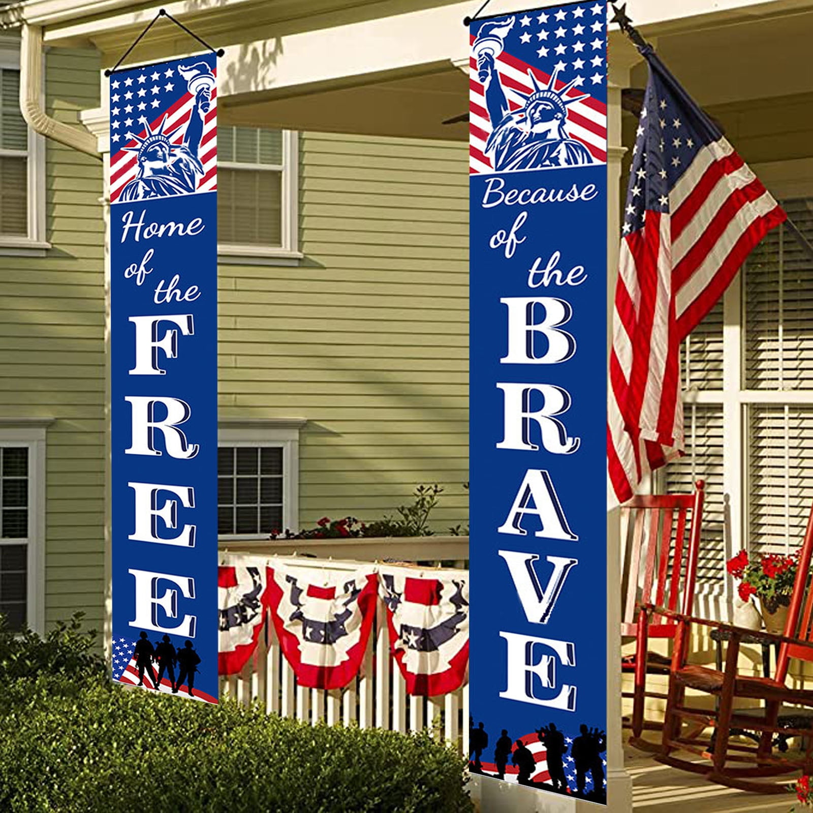 fourth of july porch banners