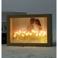 thumbnail image 4 of 6Inch Tulip Night Light Handmade DIY Photo Frame Ornament for Girlfriend Creative Gifts, 4 of 8