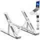 thumbnail image 1 of Soporte para computadora portátil, soporte elevador para computadora portátil, soporte para computadora portátil plegable de aluminio ajustable, más computadoras portátiles y tabletas de 10, 1 of 5