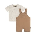 thumbnail image 2 of Gerber Baby Neutral T-Shirt and Romper Outfit Set, 2-Piece, Sizes Newborn - 24 Months, 2 of 8