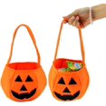 thumbnail image 2 of bolsas de dulces de calabaza de Halloween para niños, baldes de calabaza no tejidos, bolsas de dulces para pedir dulces, bolsas de regalo para niños, bolsas de obsequios para fiestas de Halloween, 2 of 4