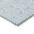 thumbnail image 3 of HomeRoots 601650 3 x 5 ft. Sky Blue & Beige Ogee Washable Indoor & Outdoor Rectangle Area Rug, 3 of 5