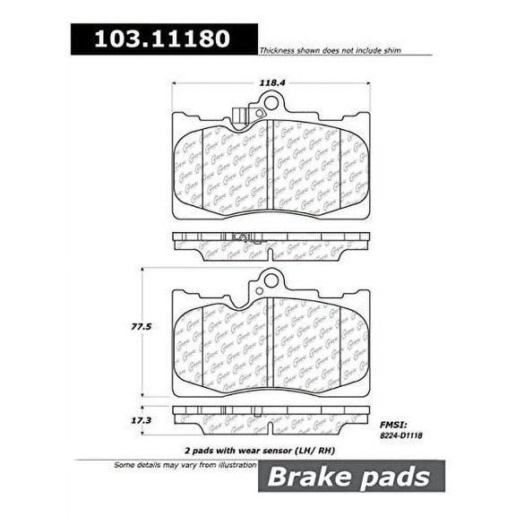 Centric Parts - Ceramic Pads