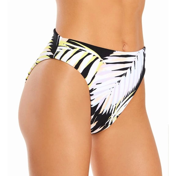 Women's Everyday Sunday 0072B Sunday Resort Retro High Waist/Leg Swim Bottom (Combo Black XS)