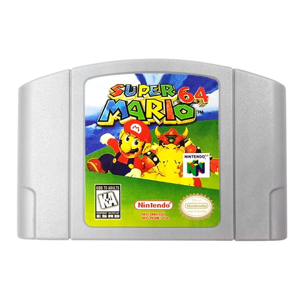 Tarjeta De Cartucho De Juegos Tarjeta de versión de la serie de la versión estadounidense para N64 (Super Mario 64)