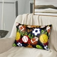 thumbnail image 6 of KLL Balls Pattern Silk Pillowcase for Hair and Skin Standard Size 20"X 30" Soft Breathable Pillow Covers for Sleeping, 6 of 7