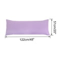 thumbnail image 6 of Unique Bargains Microfiber Solid Long Body Pillowcases, 2-Pack Violet 20" x 48", 6 of 8