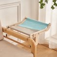 thumbnail image 1 of Hamaca Gato Cama colgante Lona de algodón Ventana Percha Cama para mascotas Estante Azul claro Azul, 1 of 5