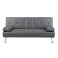 Futon Sofa with Armrest and Cupholders by Naomi