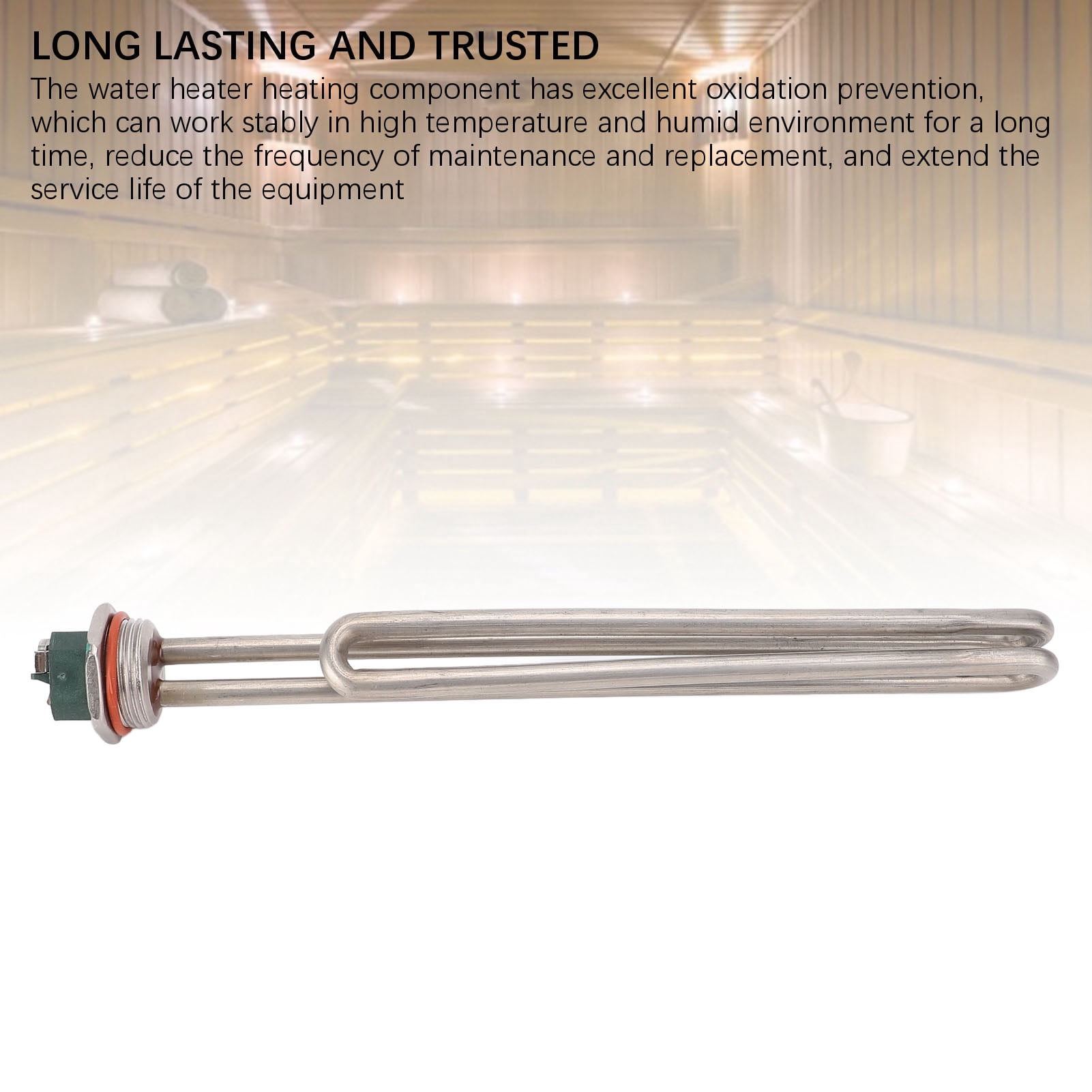 Rupoun Electric Water Heater Heating Component Replacement Universal 1-1/4 inch / 3.17 cm Thread Tube 3000W 230V Immersion Submersible Parts