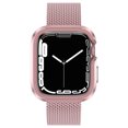 thumbnail image 3 of Allytech Aluminum Case for Apple Watch Series 4 5 6 SE 44mm, Shockrpoof Metal TPU Shell All-Roung Edge Protective Case Cover Frame for Apple Watch 4 5 6 SE 44mm [No Screen Protector Band] - Pink, 3 of 4