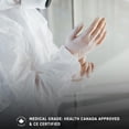 thumbnail image 4 of Ready First Aid - Disposable Vinyl Gloves, Medical Grade Powder-Free Latex-Free Nitrile-Free Ambidextrous Examination Gloves Non-Sterile, Multiple Purpose, Pack & Size (Large, Pack of 100), 4 of 6