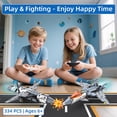 thumbnail image 4 of 5 in 1 STEM RC Robot Building Kit, Fighter Jet Airplane Building Set with APP & 2.4GHz Remote Control, Technic Transformable Fighter Plane Toys for Kids Boys Age 6 7 8 9 10 11 12+, Birthday Gifts, 4 of 8