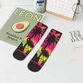 thumbnail image 7 of Naloa Flamingo And Palm Trees At Sunset Ankle Socks for Women Non Slip Socks No Show Socks Classic Low Cut Casual Socks Casual Socks, 7 of 7