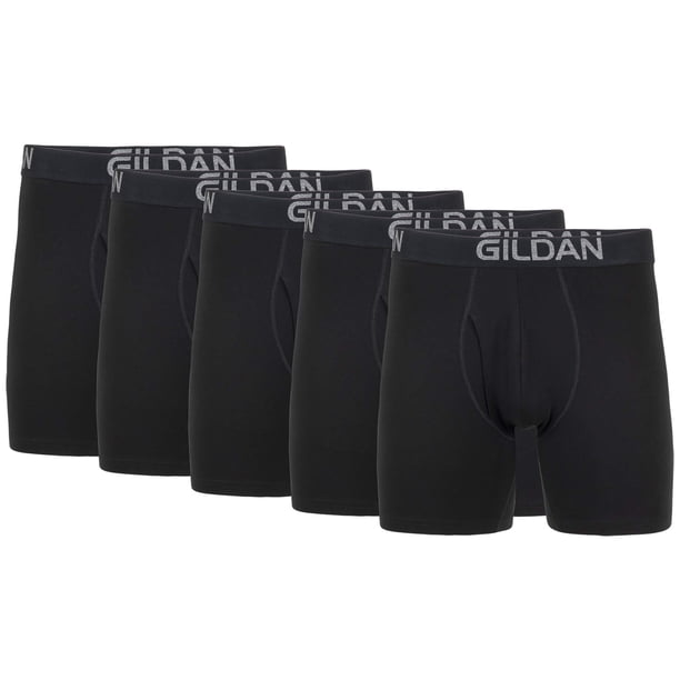 Calzoncillos bóxer elásticos de algodón Gildan de Underwear para hombre, paquete de 5