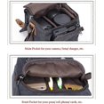 thumbnail image 4 of Camera Bag, Vintage Canvas Camera Shoulder Bag Waterproof Leather Trim DSLR SLR Shockproof Camera Messenger Bag, 4 of 5