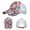 White, variant on Multi Color Ditsy Floral Mesh Back Sun Trucker Hat Lightweight Floral Print Curved Brim Cap for Summer Street Style Garden Strolls & Outdoor Activity Wear White