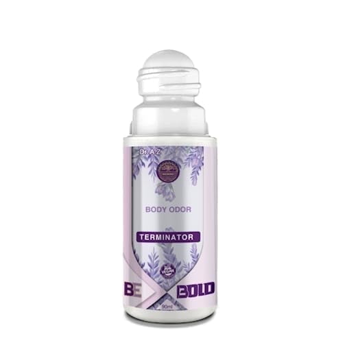 Be Bold Body Odor Eliminator Roll On Under Arm Deodorant For Men, Women, Body Odor Terminator Works At Source Armpits Sweat, Underarm Odor Deodorant Men Antiperspirant for Men, Women LAVENDER