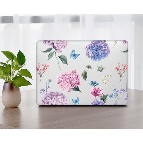 KSK KAISHEK Hard Shell Case for MacBook Pro 13 inchs with Touch Bar + Black Keyboard Cover Model: A1706&A1708&A1989&A2159&A2251&A2289&A2338 M1 (Flowers 261)