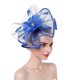 thumbnail image 1 of Diadema de malla con plumas KAIYANG elegante para mujer azul, 1 of 5