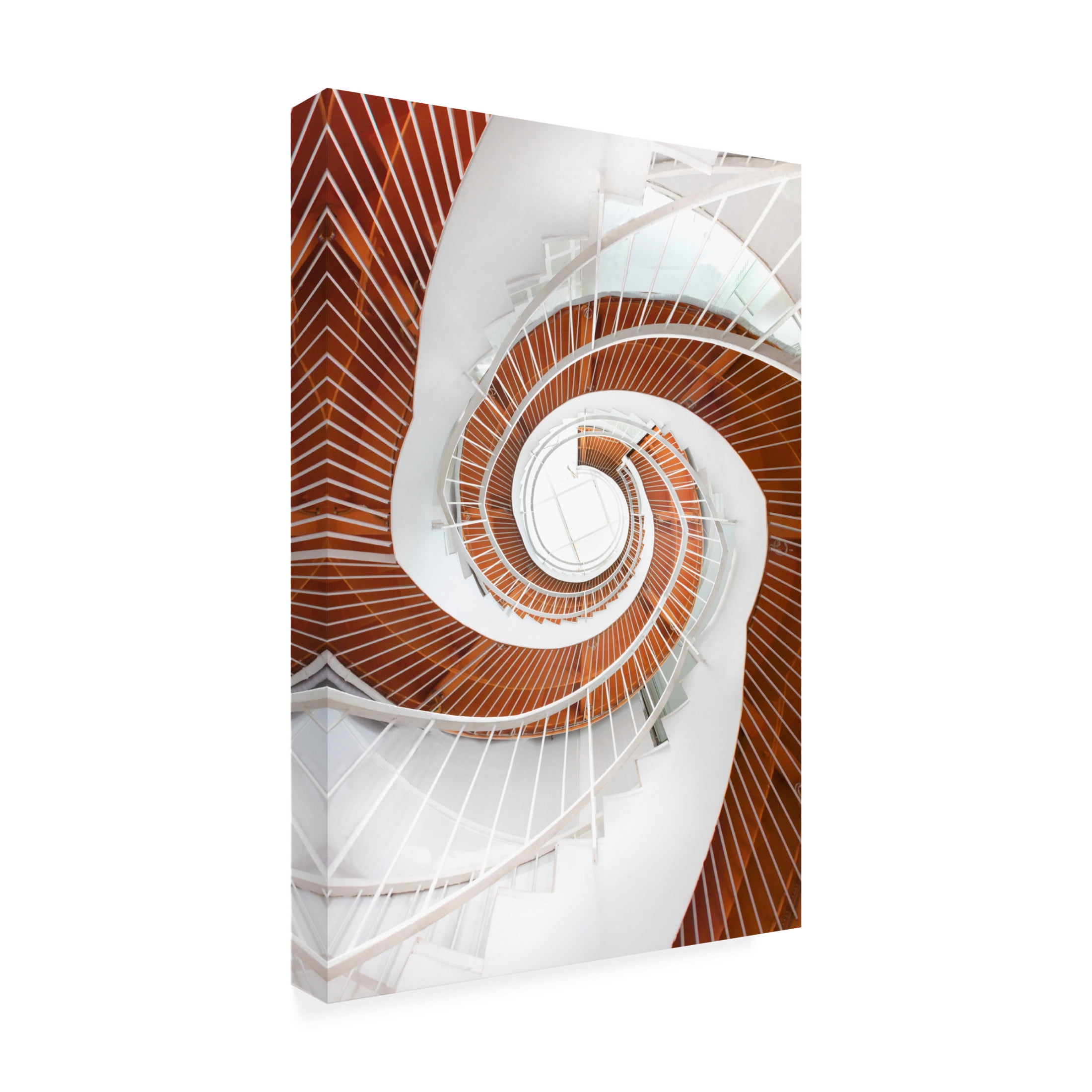 Trademark Fine Art Peiyin Wang Spiral Staircase Canvas Wall Art