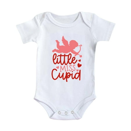 

Girls Romper Short Sleeve Valentine s Day Letter Print Romper Bodysuit Outwear Baby Girl Newborn Clothes Pink 0 3 6 9 12 18 Months-3 6 9 12 18 24 Months