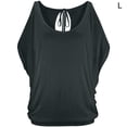 thumbnail image 1 of Haut à Épaules Dénudées T-shirt Femme Manches Courtes Blouse Décontractée en Coton, Gris, G, 1 of 5