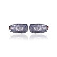 thumbnail image 1 of Headlight - Compatible/Replacement for '08-10 Toyota Highlander Sport (Japan Built) - Halogen, Smoked Chrome Interior Bezel - Pair, Left Driver + Right Passenger Set - 8113048480, 8117048470, 1 of 2