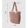 thumbnail image 7 of Kukuzhu Straw Tote Bag for Women Woven Beach Handbag Handmade Crochet Casual Straw Shoulder Bags Summer Bohemian Hobo Bags, 7 of 7