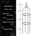 thumbnail image 1 of Plant Trellis Garden Obelisk Tool Set Durable Planting Support Frame Butterfly Clip Metal Black  Tower Flower Stand, 1 of 18