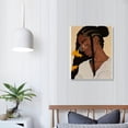 thumbnail image 4 of TIAOTIAOHOU Butterflies and Flowers Black Girl Art, African Women Wall Art, Decor, African American Wall Decor, Boho Abstract Art, Wall Art Print, 4 of 5