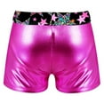 thumbnail image 4 of renvena Kids Girls Shiny Gymnastics Dance Shorts Bottoms Sport Athletic Gym Yoga Fitness Booty Shorts, 4 of 5