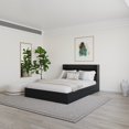 thumbnail image 3 of Nexera Harper 2-Piece Reversible Storage Bed Set, Black, Queen, 3 of 6
