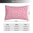 thumbnail image 2 of Rateoe Pink Donut Pattern Decorative Pillow Case,Throw Pillow Covers,Plush Pillow Cover,Soft Pillow Case,Velvet Pillow Case-14"x20", 2 of 6